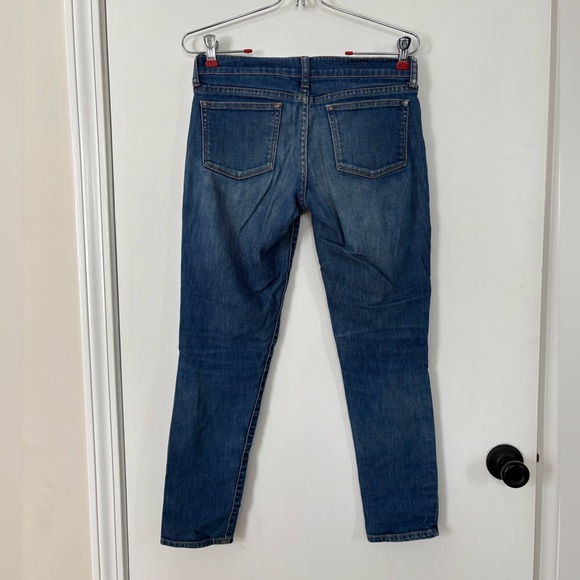 J Crew Toothpick Low Rise Dark Wash Ankle Straight Jeans 26W - Picture 4 of 7
